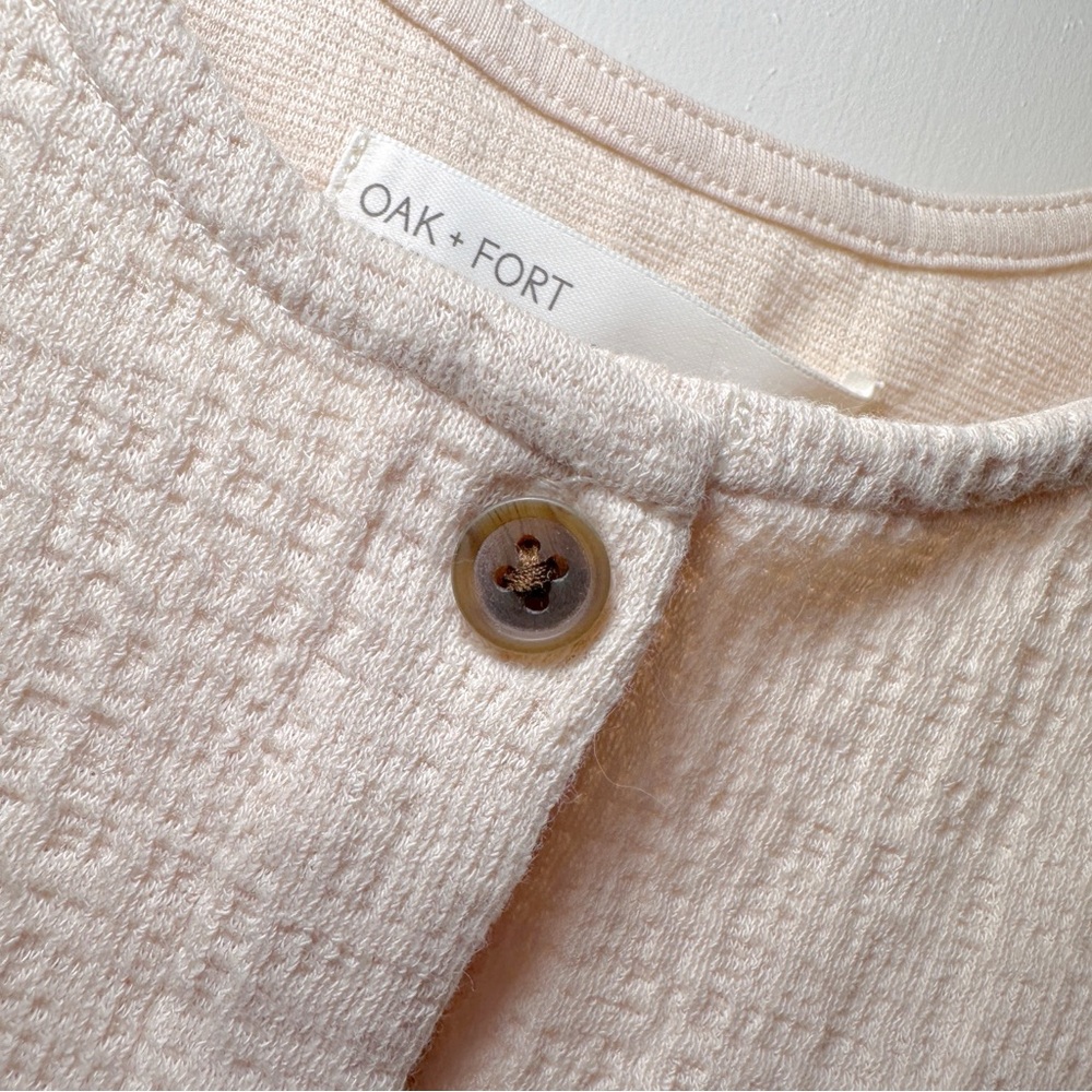 NWT Oak + Fort‎ Cream Button-Down Women's Tank XS - Picture 6 of 13